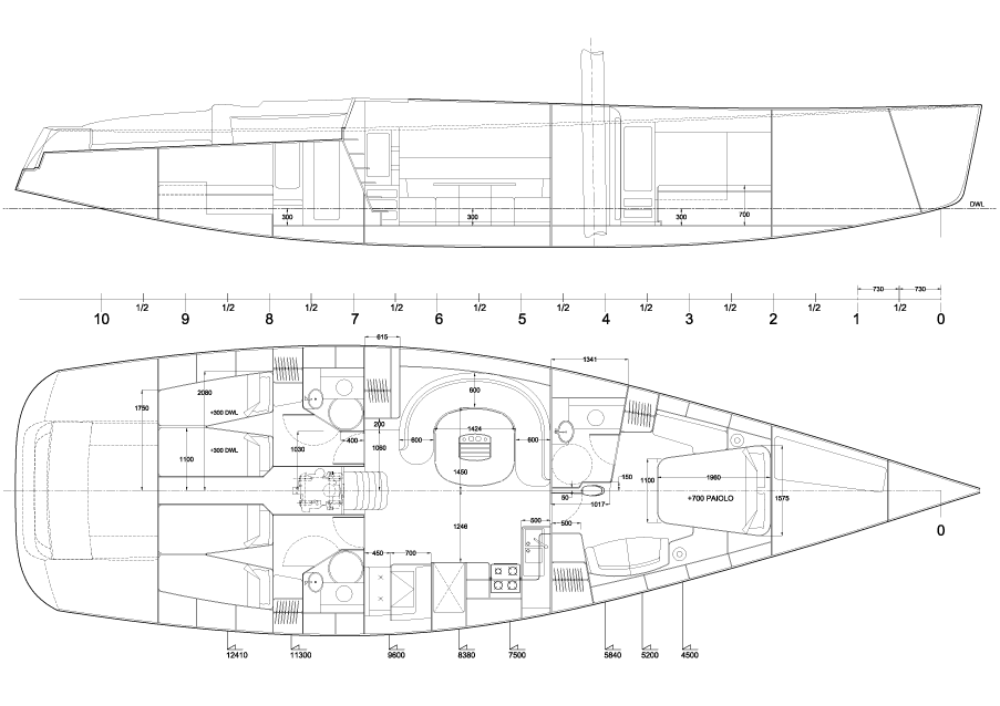 Marchi 168 - Piano degli interni